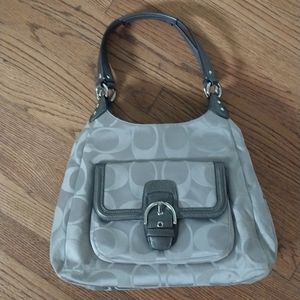 Coach monogram canvas handbag